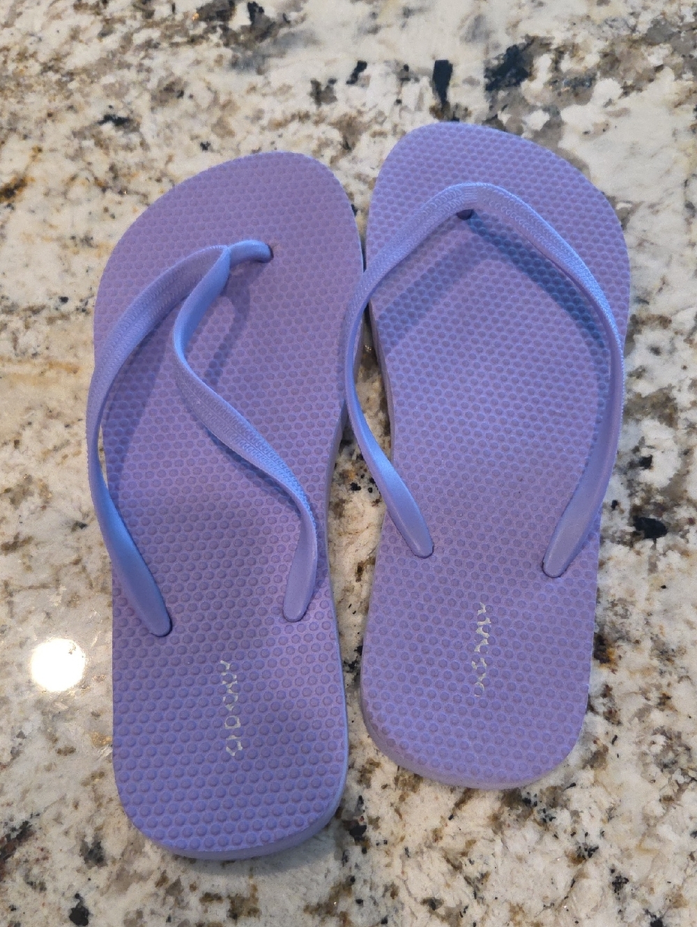 Purple Women’s Flip Flop Sandals - Casual Beach Slides Size 9-10